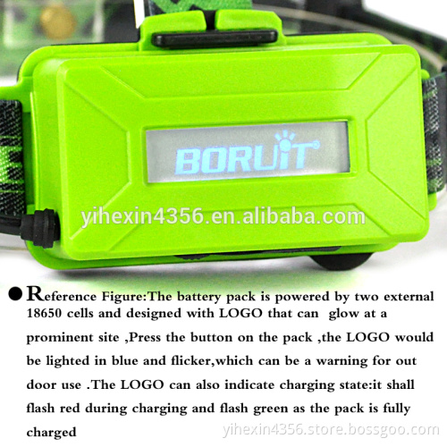 Brightest 2*18650 Battery 6000 Lumen Led Headlamp